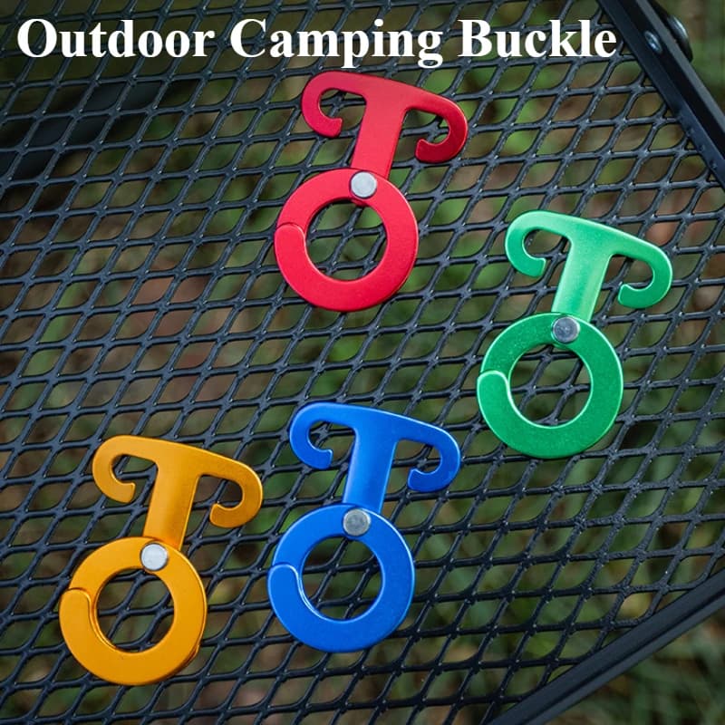 Camping Hiking Tent Adjustable Wind Rope Buckle Aluminium Alloy Camping Equipment Outdoor Tents Accessory - 2