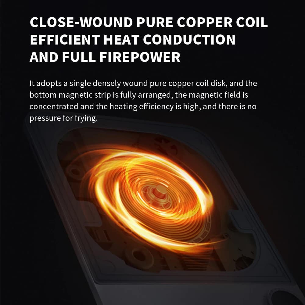 XIAOMI Mijia Ultra-thin Induction Cooker 2100W Smart Home Induction Cooker 23mm ultra-thin Induction Cooker Connect to Mijia APP - 2