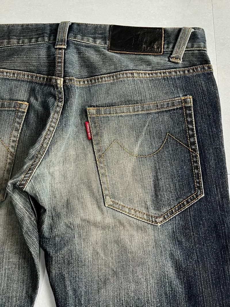 جينز رجالي مستقيم، تصميم عتيق أوروبي وأمريكي، مغسول وممزق، ستايل هاراجوكو، موضة بانك، ملابس شارع، هيب هوب - 6