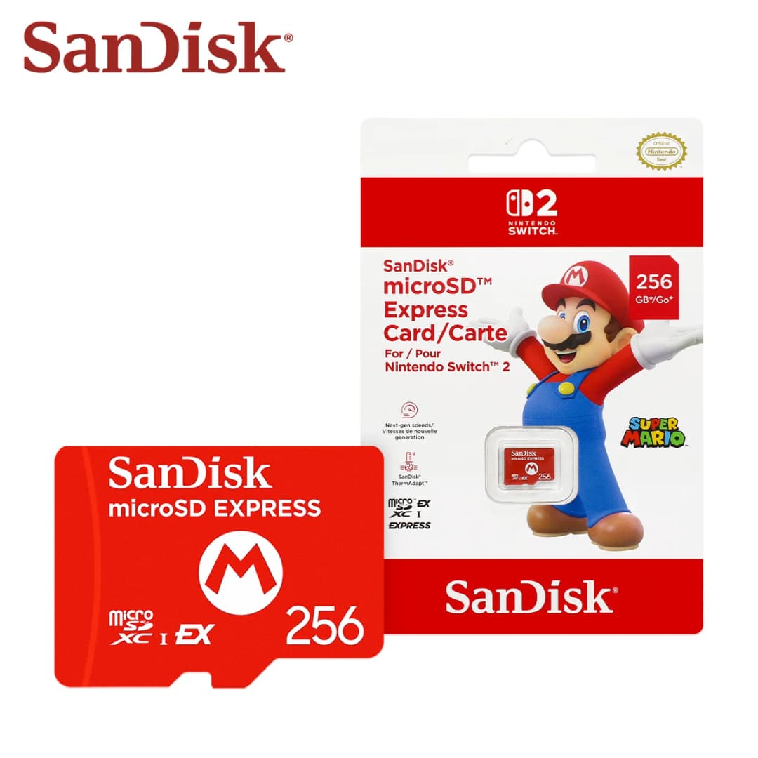 Original SanDisk microSD EXPRESS Card for Nintendo Switch 2 Up to 880Mb/s Professional MicroSDXC EX Memory Card 256GB - 3