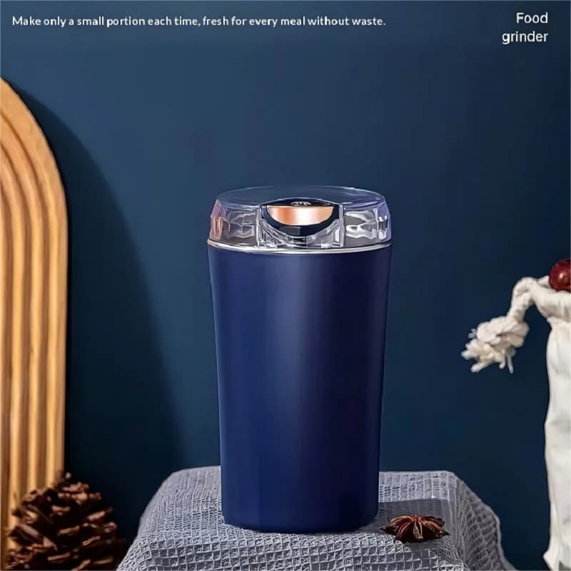 مطحنة كهربائية صغيرة للحبوب والقهوة والمكسرات والبقول والأعشاب من الستانلس ستيل من HOMEFISH 2025 - 2