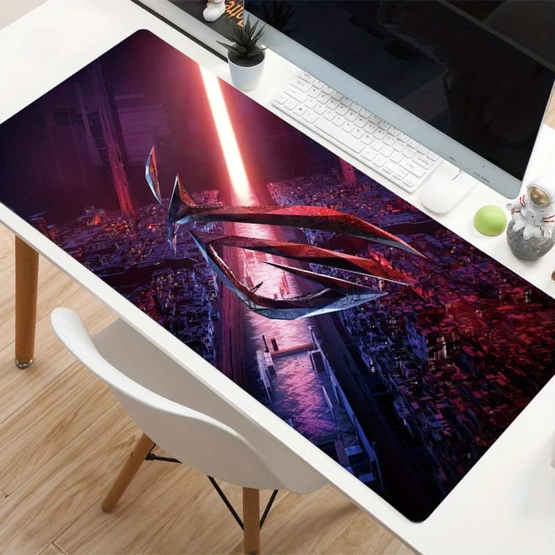 لوحة ماوس كبيرة ASUS Xxl، جمهورية اللاعبين ROG، سجادة ماوس، قاعدة مطاطية غير قابلة للانزلاق، لوحة مكتب للكمبيوتر ولوحة مفاتيح - 5