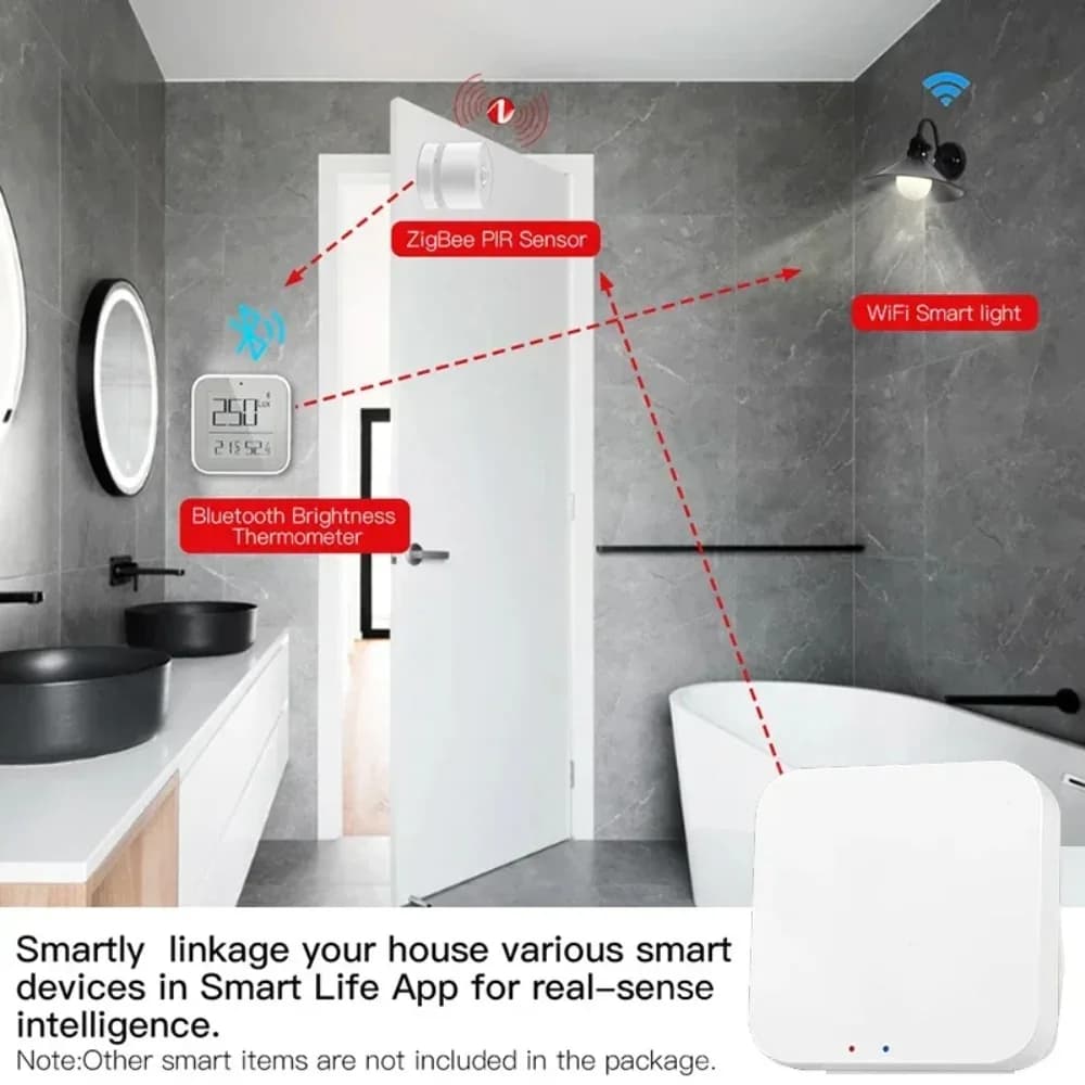Tuya Zigbee 3.0 Gateway Hub Smart Home Wireless Bridge Smart Life APP Remote Control Automation Device Works with Alexa Google - 6