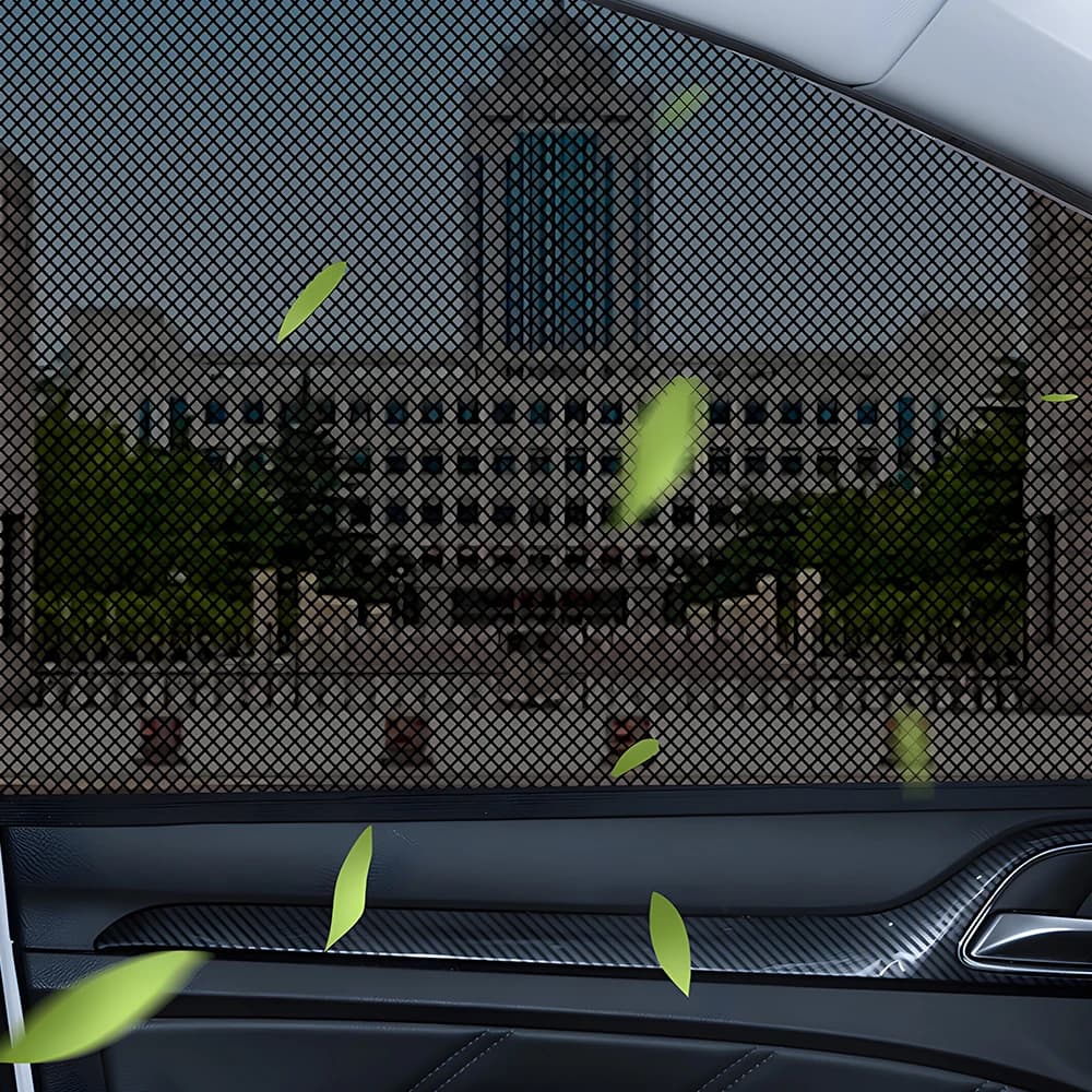 Car Sun Shades: UV Protection, Side & Rear Window Mesh Curtains, Mosquito Repellent, Sun Visor for SUV, Car, RV - Summer Essenti - 6