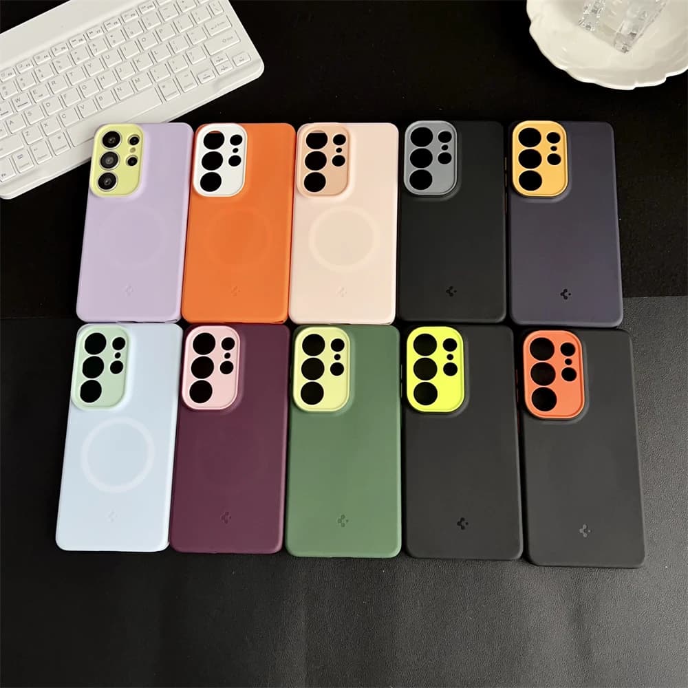 Spigen Fit MagFit Hide Magnetic Liquid Silicone Case For Samsung Galaxy S26 Ultra S25 Ultra For Magsafe Wireless Charging Cover - 6