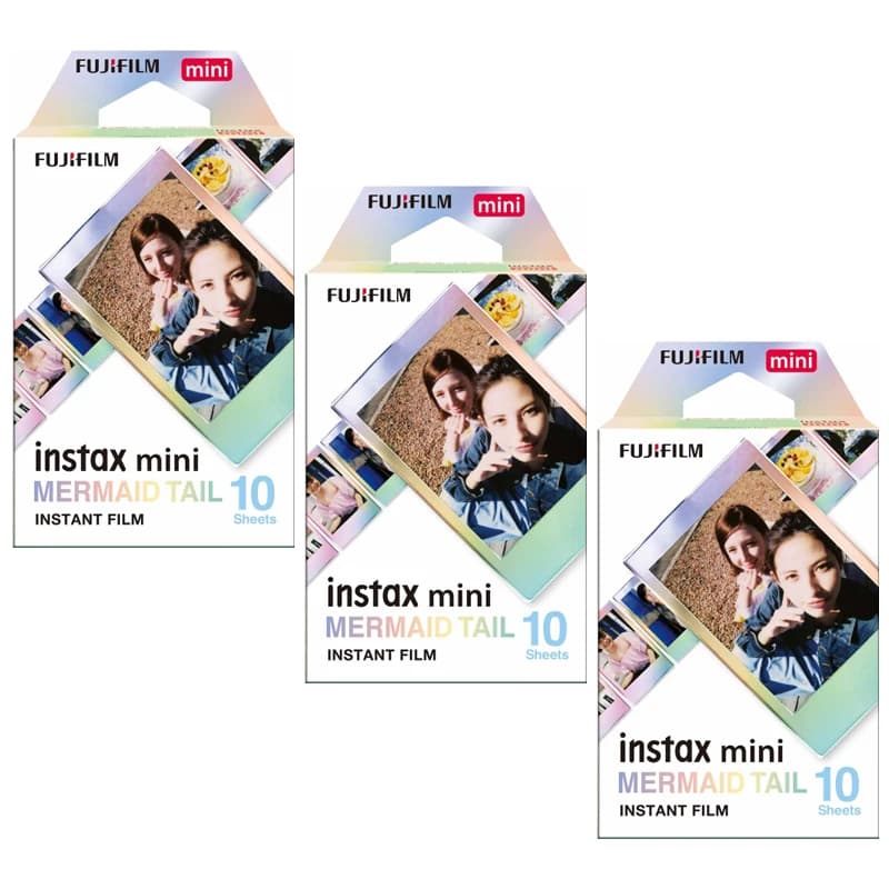 Fujifilm Instax Mini Film Instax Mini 12 MERMAID TAIL Film 10-50 SheetsFor Fuji Mini 11 9 7s 26 70 90 Instant Camera SP-1 SP-2