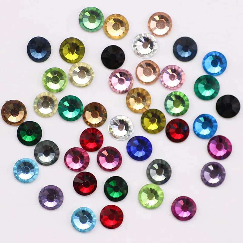SS3-SS30 Crystal Glitter Nail Art Rhineston Non Hotfix Rhinestones Flatback Stones Nail Art Decorations DIY Accessories - 2