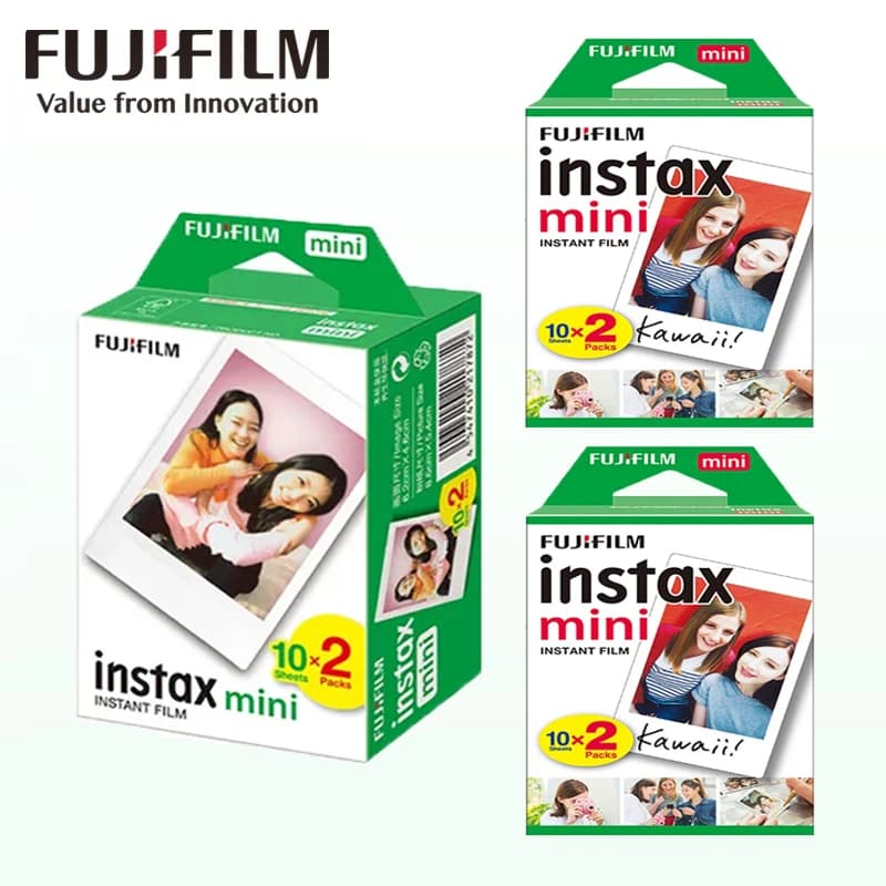 Instax Film Fujifilm Instax Mini Film 10-100 Sheets for Fujifilm Instax Film Camera Instax Mini 13 12 9 40 41 SE Link Liplay EVO - 2