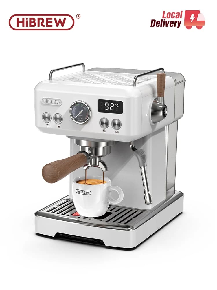 HiBREW H10plus Semi Automatic Espresso Coffee Machine DIY Function 20Bar Pressure Temperature Adjustable For Cappuccino & Latte