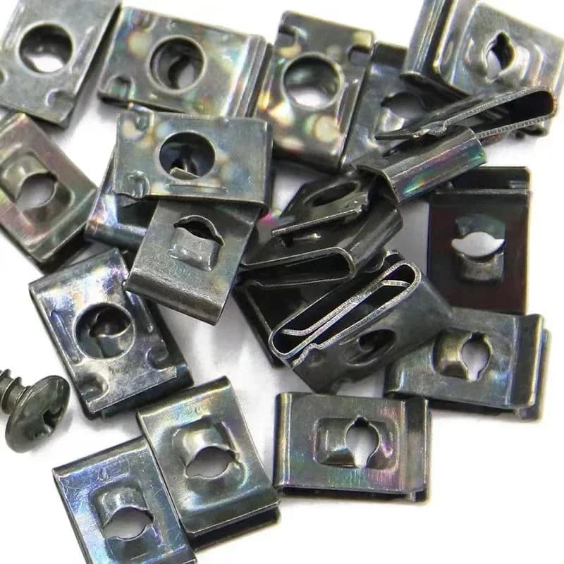 Car Self-tapping Screw Fasteners Auto Metal U-shaped Spacers Self-Tapping Screws Kit Car Motorcycle Modification Accessories - 3