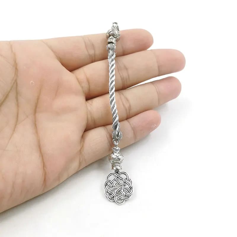 Accessories for Tasbih silver color pendant bracelet DIY making - 2