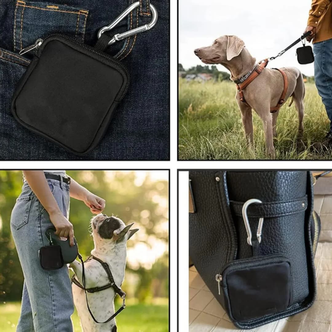 1 Pc Portable Dog Snack Bag Pet Snack Bag Frees The Owner's Hands For Outdoor Walks Suitable For Pet Travel Or Outdoor Training. - 3
