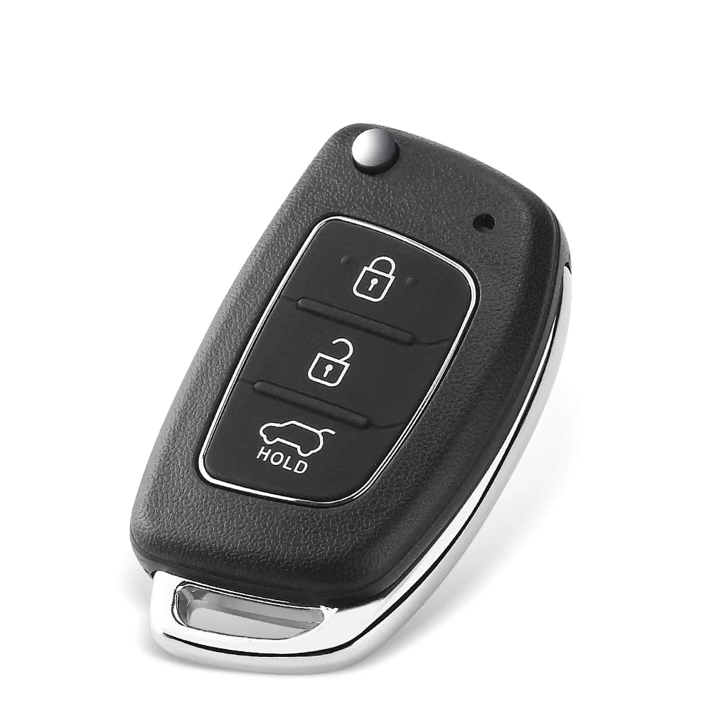 Dandkey 3 Buttons Flip Remote Car Key Case For Hyundai Solaris Verna ELANTRA Santa Fe i10 i20 i30 i35 i40 IX35 IX45 Key Shell - 2