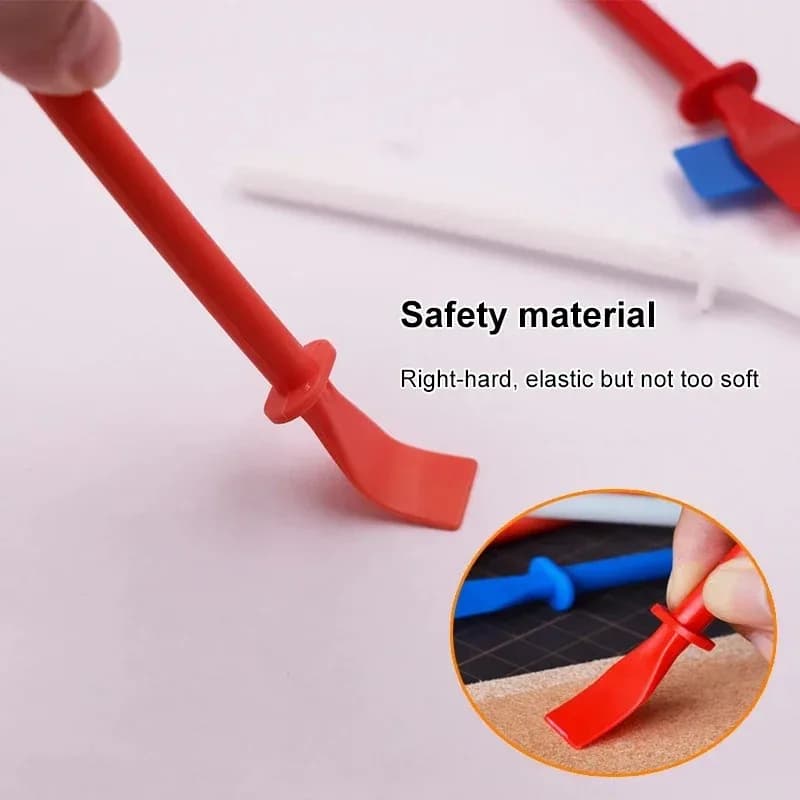 Glue Spreaders,Polypropylene Glue Smear Sticks Applicator, Painting Scrapers For Handmade DIY Art Leather Craft Tool - 2