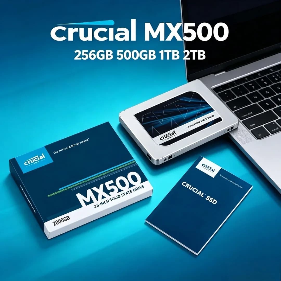 عرض ساخن كروشيال MX500 SSD 256 جيجابايت 500 جيجابايت 1 تيرابايت 2 تيرابايت 3D NAND ساتا 2.5 بوصة محرك أقراص صلبة داخلي عالي السرعة للابتوب