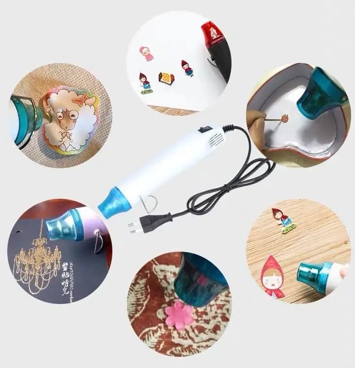 Hot Air Gun 220V/110V Heat Gun for DIY Crafts Candle Making Supplies Wax Melting Tools - 5