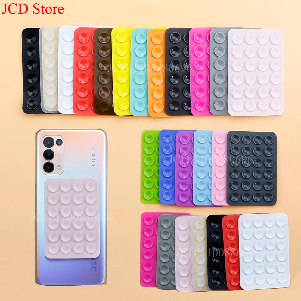 1 قطعة قبضة قوية حامل هاتف لاصق سيليكون شفط جراب هاتف جبل المضادة للانزلاق حر اليدين لزجة قبضة الهاتف الخليوي تقف