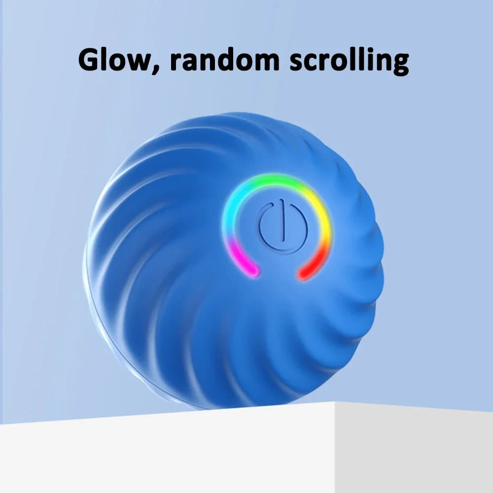 كرة قفز ذكية للكلاب والقطط، قابلة لإعادة الشحن، مقاومة للعض، لعبة تفاعلية لمطاردة الحيوانات الأليفة - 6