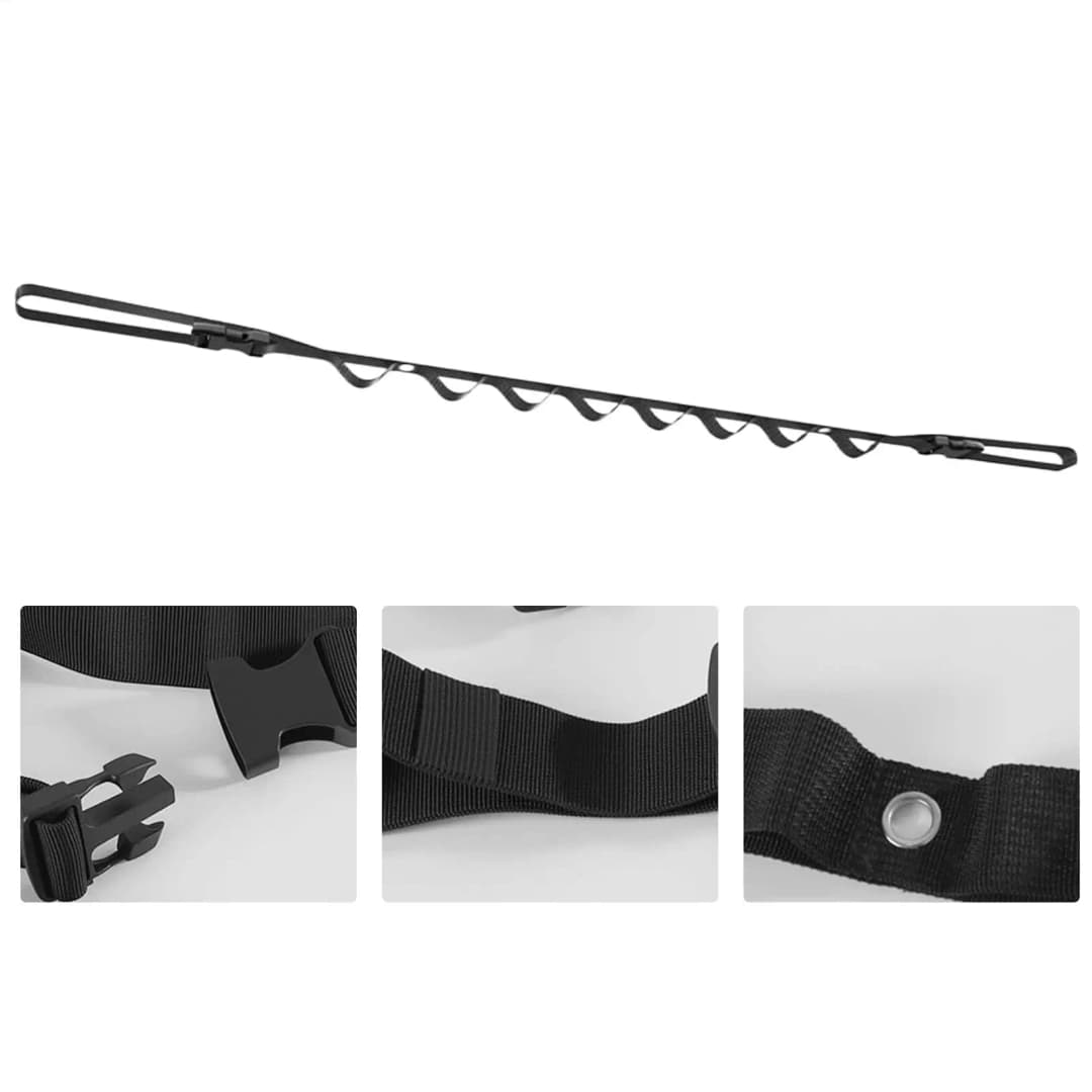 حبل تجفيف ملابس قابل للسحب للمركبات الترفيهية، حبل غسيل محمول، إكسسوار سفر خارجي، مناسب لسيارات البيك آب والسيدان والشاحنات - 2