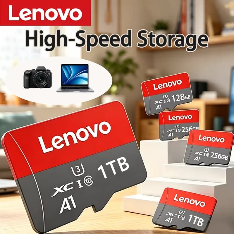 Lenovo 1TB High Speed Micro SD Card TF Flash Card Memory Card 128GB 256GB 512GB 1TB U3 V60 4K Full HD For GoPro Action Camera