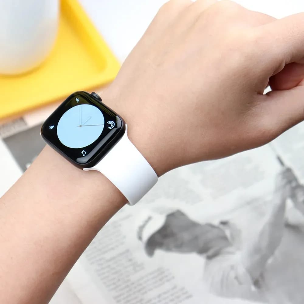 Silicone Band For Apple Watch strap 44mm 45mm 40mm 41mm 42-38mm 45 mm sport bracelet iwatch series 8 7 6 5 4 3 SE 9 Ultra 2 49mm - 2