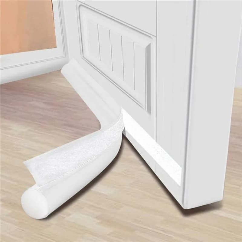 Adjustable Door Bottom Seal Strip Weather Strip Under Door Draft Stopper Thicker Anti-Cold Gap Blocker Sealing Weather Strip - 4