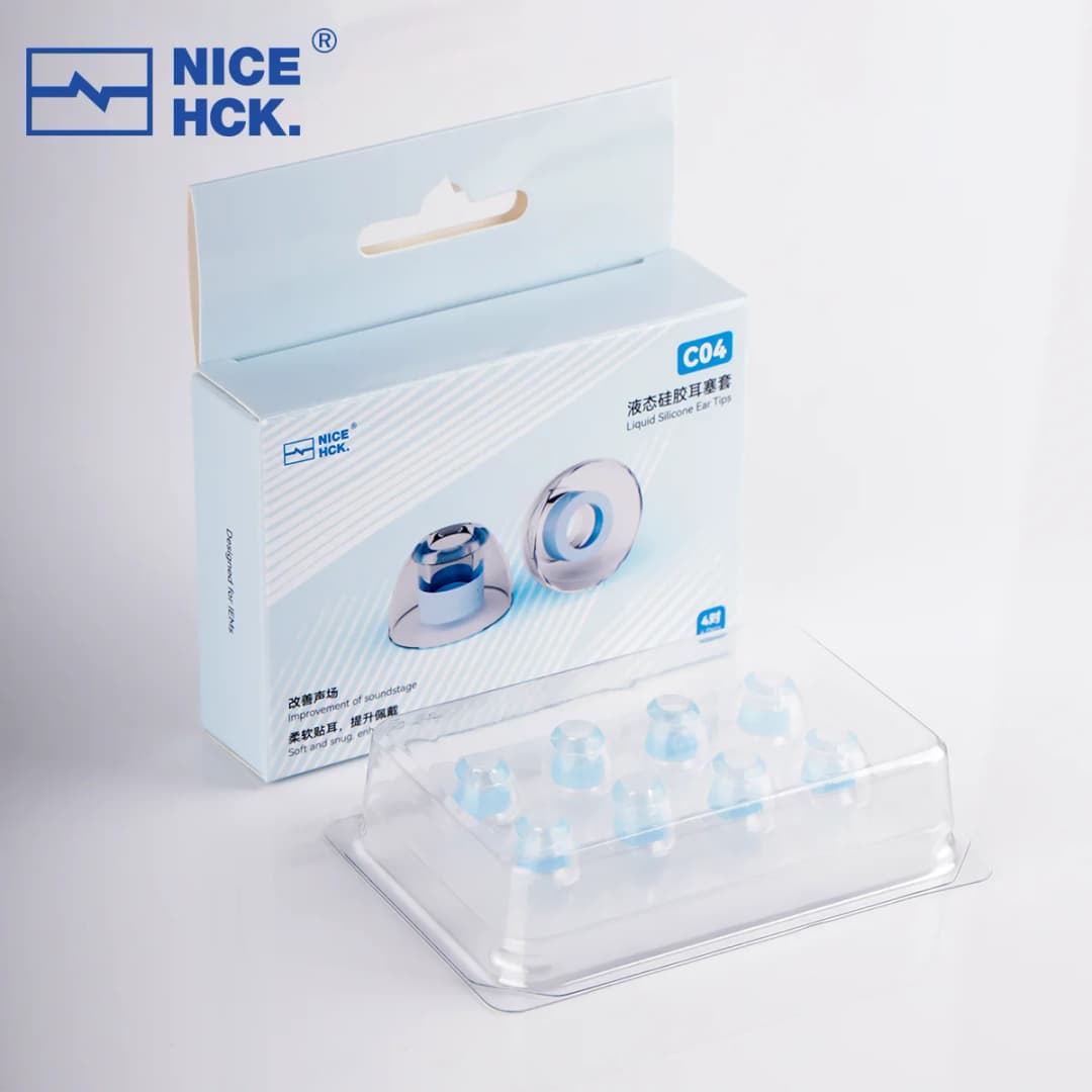 نصائح عزل الضوضاء من NICEHCK C04، نصائح أذن من السيليكون السائل، صديقة للبشرة، عالية الدقة لسماعات NX8 وHimalaya V16 وCantor - 4
