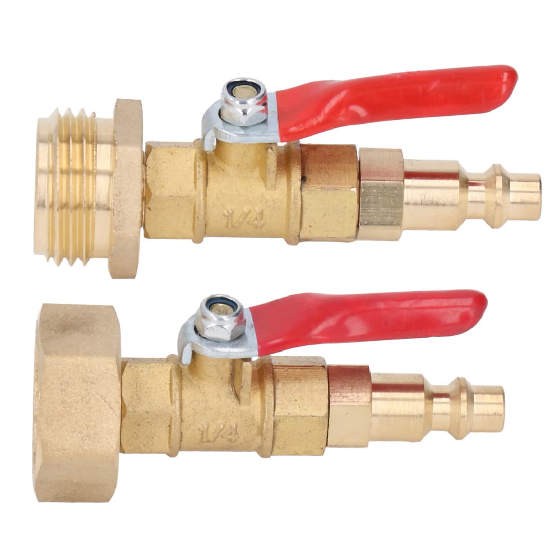 Winterize Blowout Fitting Winterizing Quick Adapter 1/4in Male Quick Connector Antiaging 3/4in Male GHT Thread for RV Yachts - 2