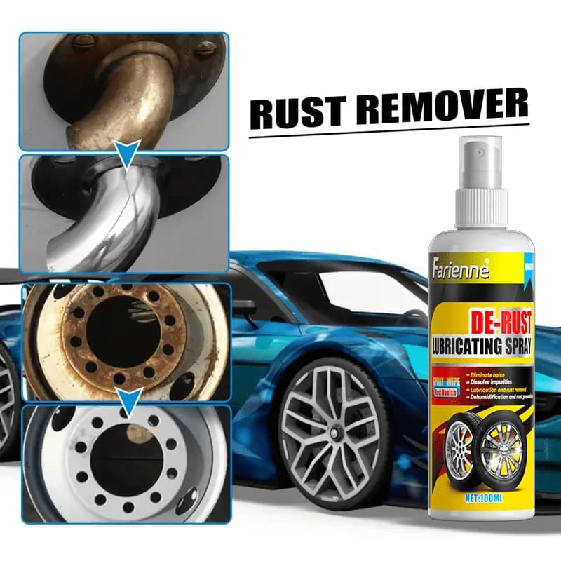 Universal Rust Remover Revitalizing Spray for Car Wheels & Metal Surfaces, Strong Decontamination, Smooth & Reliable - 4