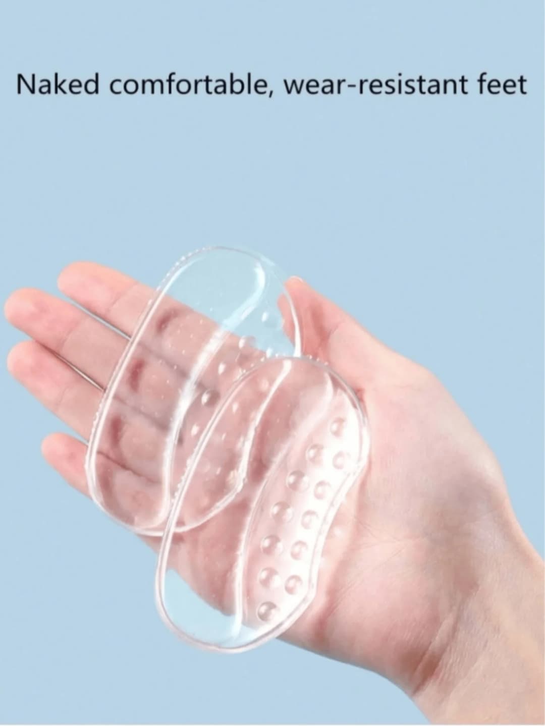 1Pair Heels Grips Silicone Heel Stickers for Women Men Anti Slip Heel Cushions Non-Slip Inserts Pads Foot Heel Care Protector - 4