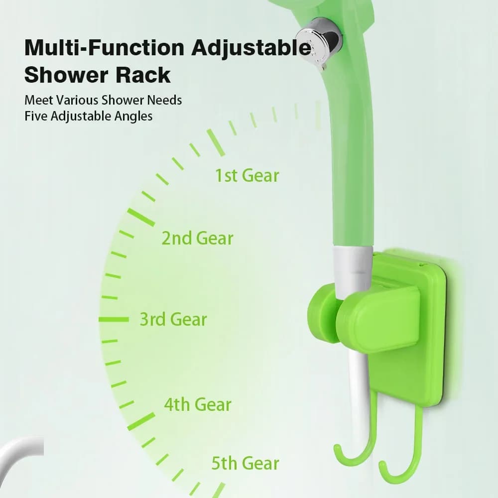 Camping Shower Pump RV Outdoor Shower Kit Camp Shower w/Full Screen Intelligent Digital Display Adjustable 6000mAh Shower Kit - 2