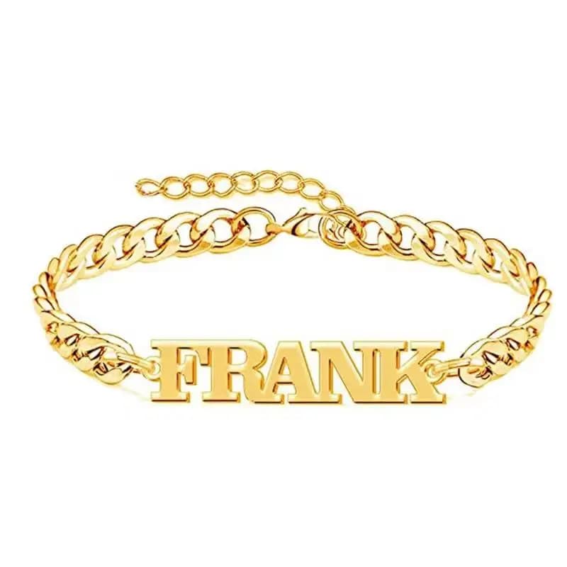New Custom Name Charm Bracelet for Women Personalized Stainless Steel Cuban Bracelet Jewelry Accessories Boyfriend Couple Gift - 6