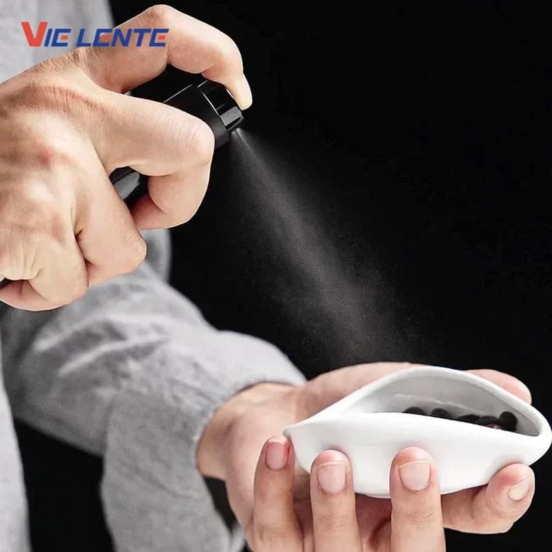 Coffee Beans Dosing Cup Trays and Spray Portable Humidifier Powder Anti Fly and Static Electricity Espresso Grinder Accessories - 3