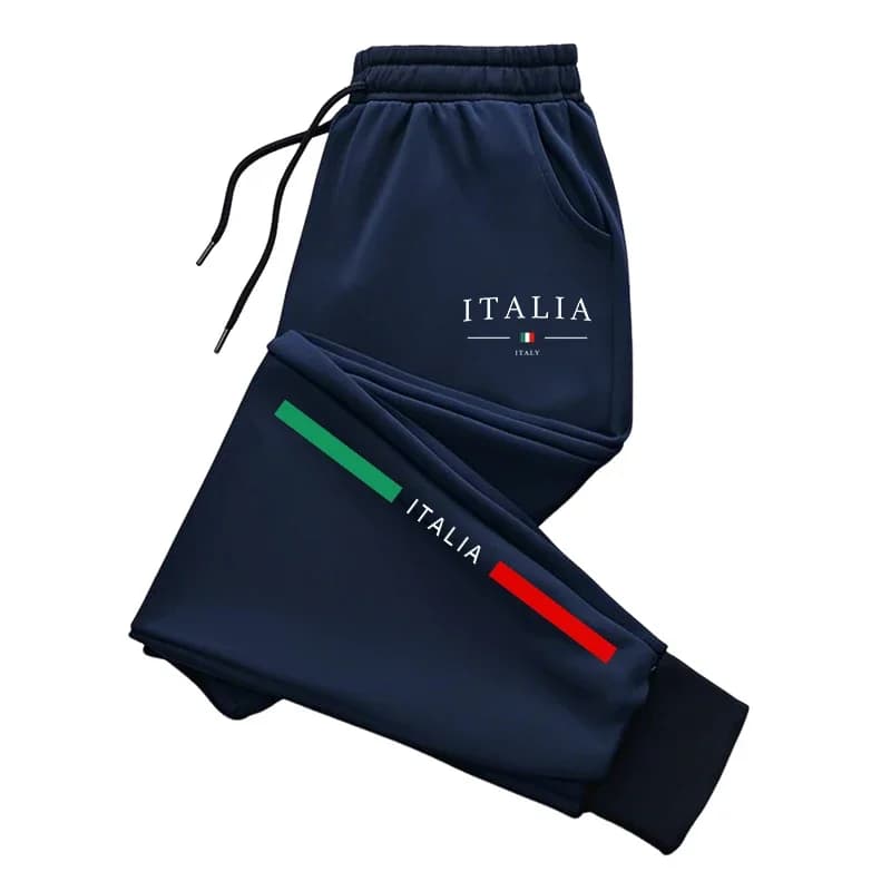 2025 Hot Sale Italy Print Sweatpants High Quality Male Daily Casual Sports Jogger Pants All Season Home Outdoor Comfort Trousers - 2