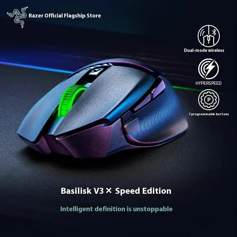 ماوس ألعاب Razer V3 X لاسلكي بلوتوث USB وضع مزدوج تصميم ثعبان لإكسسوارات الكمبيوتر والمكتب الإلكترونية هدية - 3