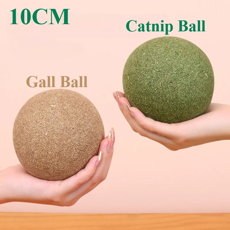 Extra-large 10CM Catnip Balls Galls Fruit Balls Self-amusement and Stress Relief Catnip toy for Grinding Teeth Large Mint Ball - 3