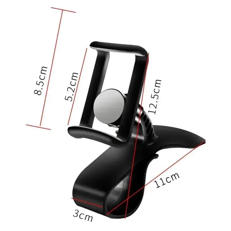 Car Phone Holder Stand Universal Dashboard Car Clip Mount GPS Bracket Car Mobile Phone Support in Car For iPhone Xiaomi Samsung - 4