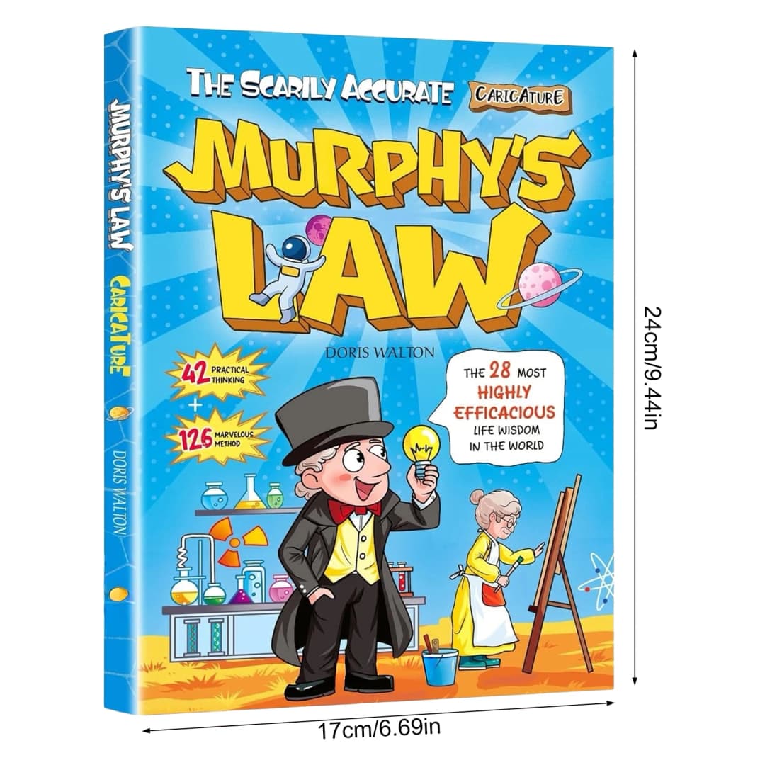 Murphy's Law Learning Book for Kids 8-12 with 128 Pages Paperback Illustrated Fun Educational Concepts 42 Ideas 126 Methods - 6
