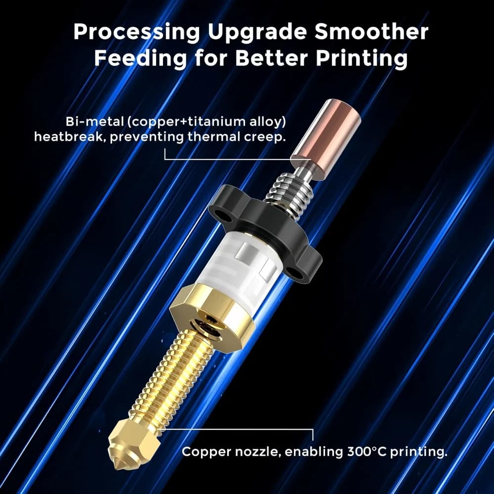 Creality Ender 3 V3 KE Ceramic Hotend Kit, 300°C High Temp Heating Block Extruder Hotend forEnder 3 V3 KE K1/K1 Max - 6
