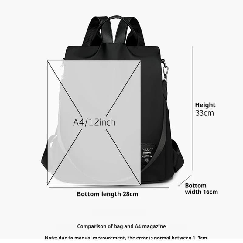 Women's Anti-Theft Backpack - Fashionable Travel Commuter Bag with Adjustable Shoulder Strap, Large Capacity Travel Backpack - 2