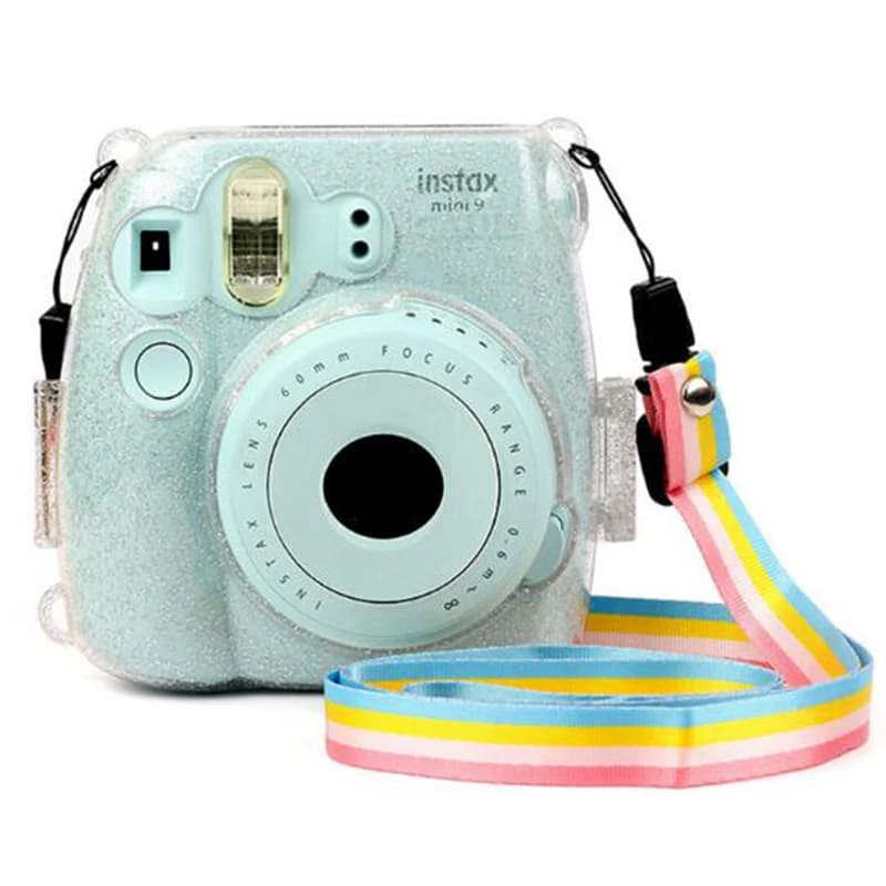 حقيبة حماية صلبة شفافة لكاميرا Fujifilm Instax Mini 8 /8+ 9 فورية - 5