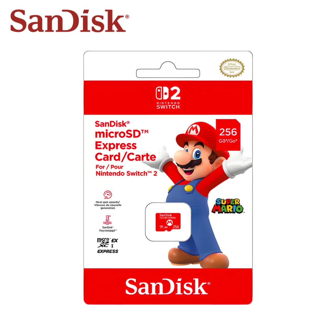Official SanDisk 256GB MicroSD Express Card for Nintendo Switch 2 880MB/s Read 650MB/s Write PCIe NVMe A2 V30 U3 5.3K Video - 3