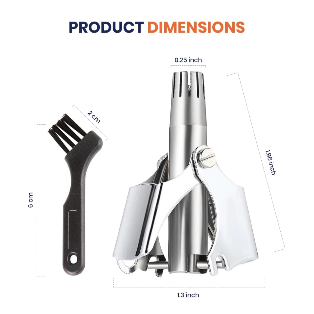 ماكينة تشذيب شعر الأنف والأذن، غير مؤلمة، مقاومة للماء، سهلة التنظيف، للرجال والنساء - 6