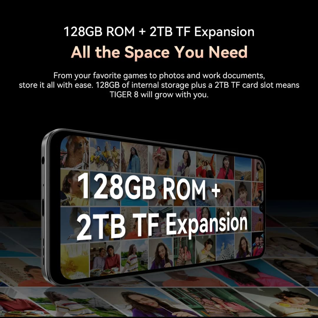Blackview OSCAL TIGER 8 5G AI Smartphone 6.88"120Hz Display  8GB+128GB Storage Unisoc T8100 Processor 5000mAh Battery Android 15 - 6