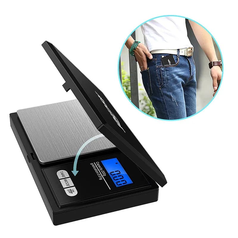 0.01g Jewelry Mini Stainless Steel Electronic Scale Digital Pocket Scale Gold Gram Balance Weight Scale Portable Pocket Scale - 3