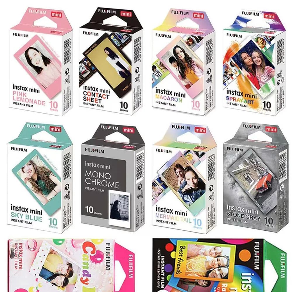 10 Sheets Fujifilm Instax Mini 13 41 Films White Edge 3 Inch Color Film for Instant Camera Mini 12 8 40 SE 25 99 Evo Photo Paper