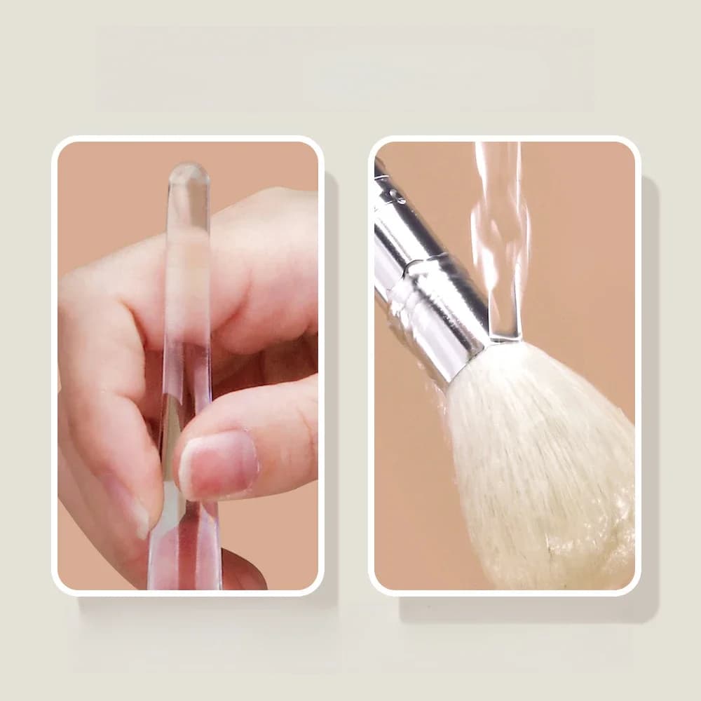 فرشاة تنظيف الوجه ناعمة فرشاة تدليك الوجه مروحة غسل فرشاة تنظيف المسام تقشير قناع الوجه فرشاة العناية بالبشرة المحمولة - 4