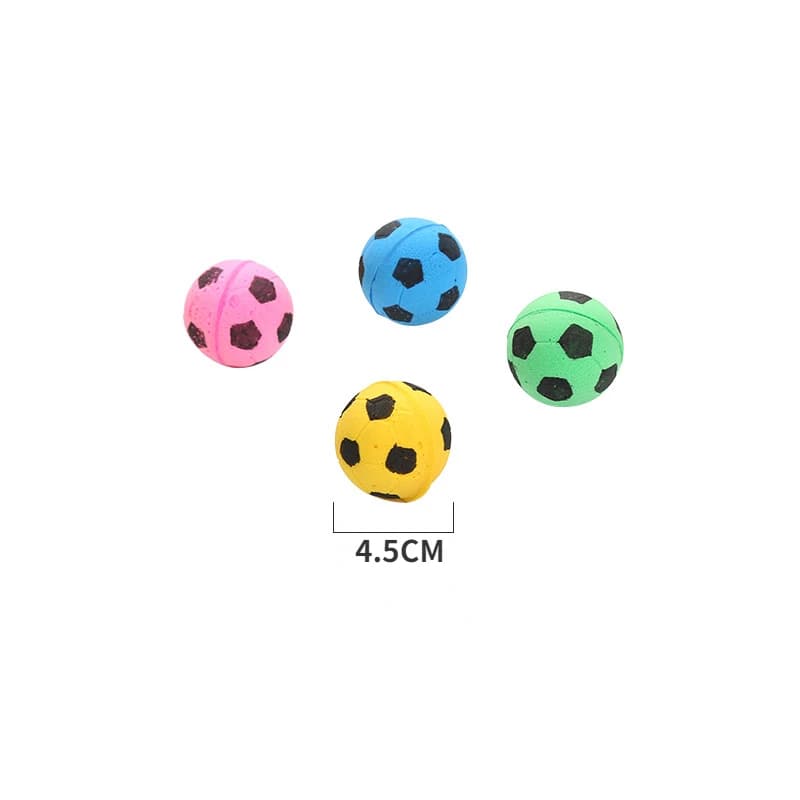 1/3/5/10 Pcs Professional Latex Foam Football Pet Dog Toy Funny Pets Toys Squeaky Ball Dog Cat Interactive Training Accessories - 6