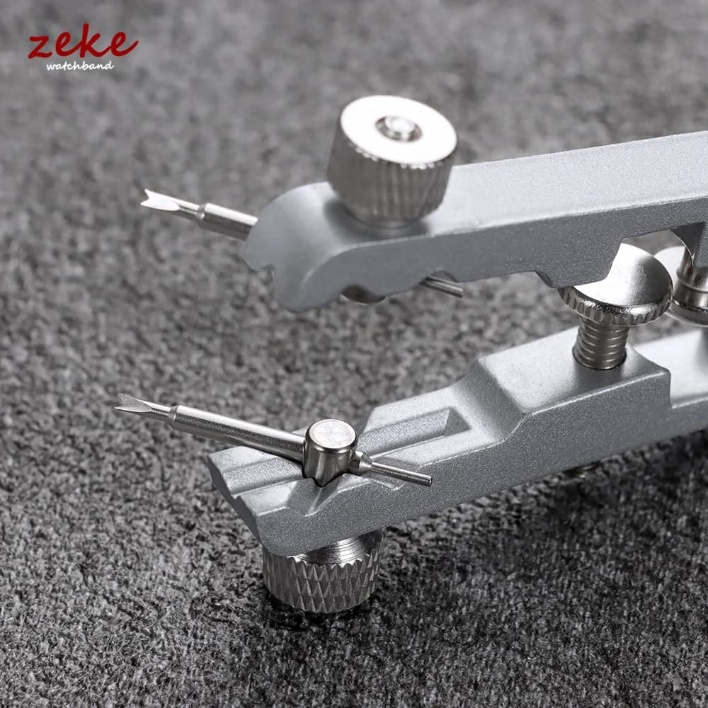 مجموعة أدوات إزالة وتركيب أساور الساعات، تشمل كماشة وملقط، إكسسوارات فضية - 5