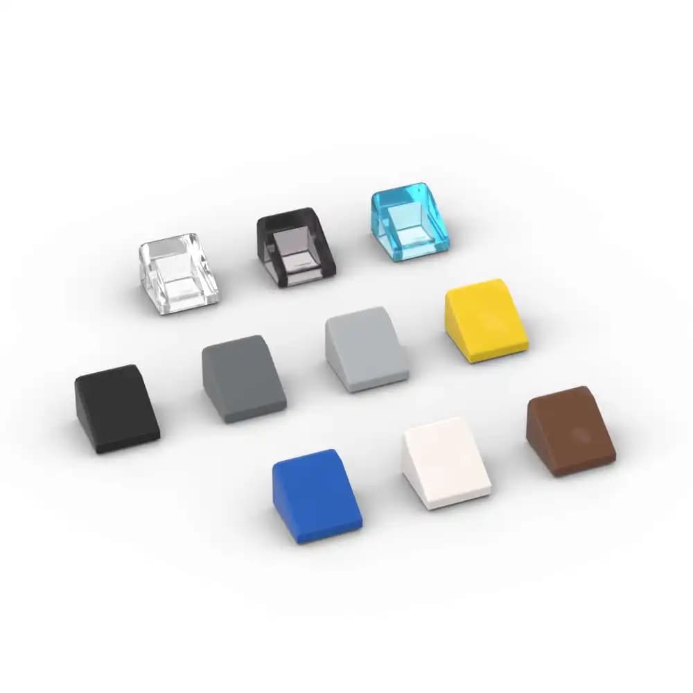 MOC 10 قطع 54200 مجموعة مكعبات بناء منحدر 30 1x1x2/3 طوب قلعة منزل 50746 جزيئات لعبة تعليمية هدية عيد ميلاد للأطفال